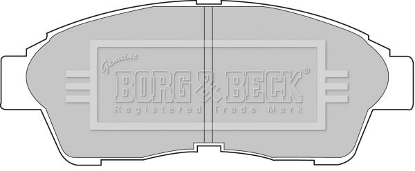 BORG & BECK Комплект тормозных колодок, дисковый тормоз BBP1502